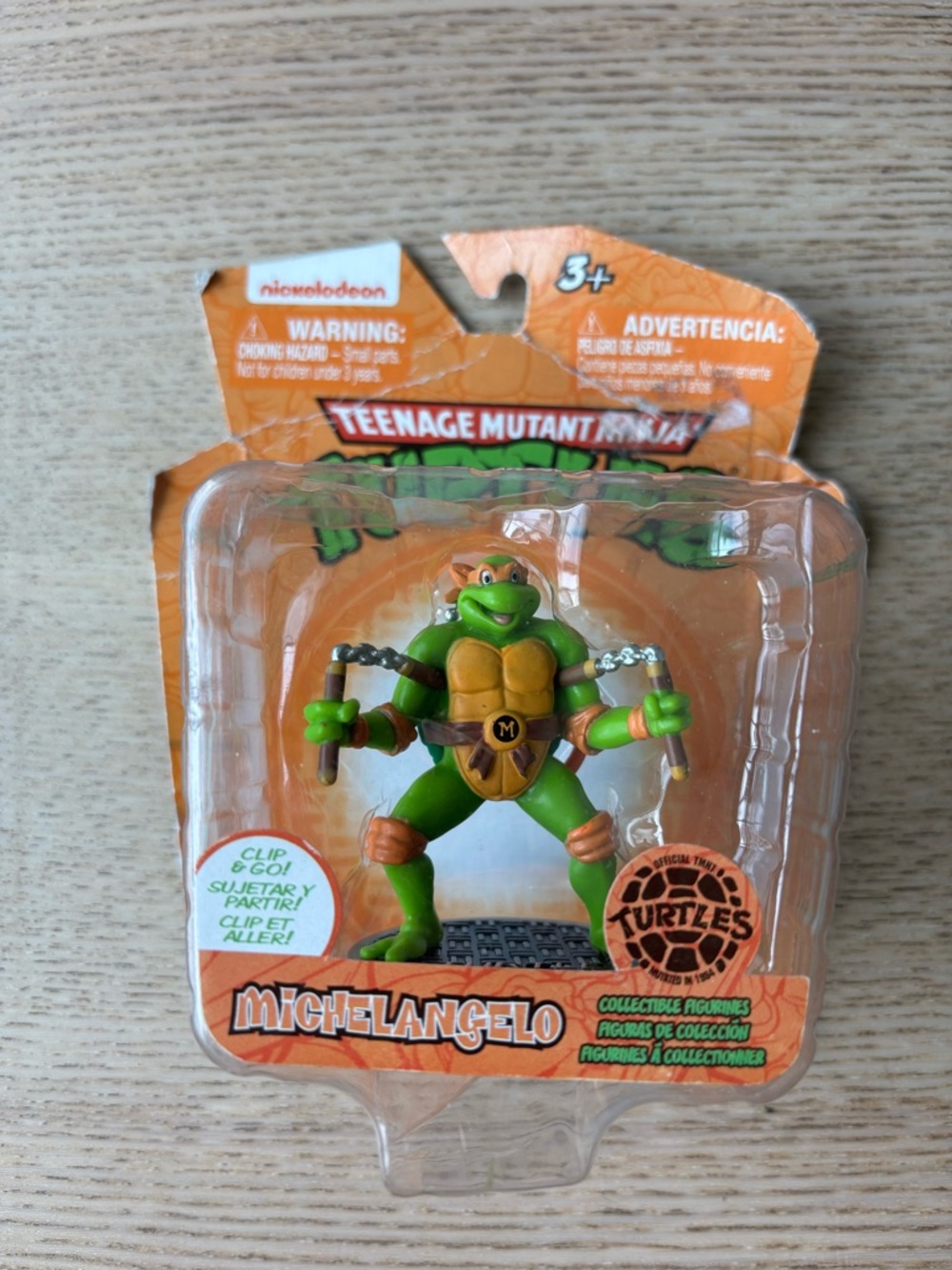 HTF 2014 Collectible Nickelodeon Teenage Mutant Ninja Turtle Michelangelo figure